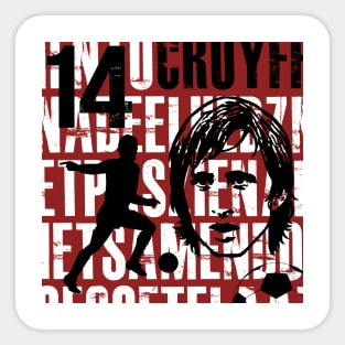 Cruyff, the best Soccer Player in the World Sticker